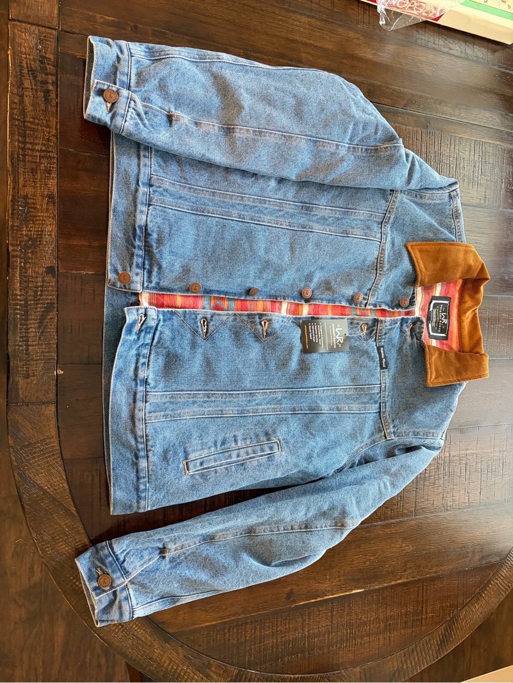 Whiskey Ranch Annie Denim Jacket with Corduroy Collar